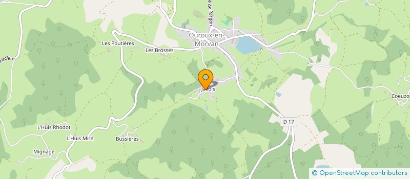 localisation de l'entreprise MONSIEUR STEEVE LEWANDOWSKI à OUROUX-EN-MORVAN