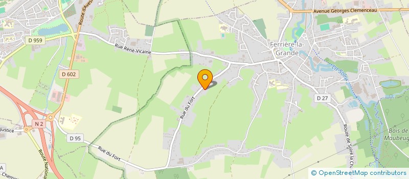 localisation de l'entreprise MONSIEUR STEEVE MALBAUX  FERRIERE-LA-GRANDE