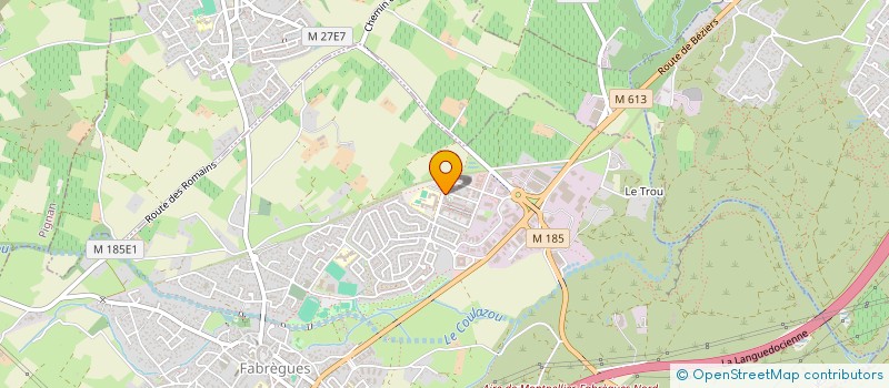 localisation de l'entreprise MONSIEUR STEEVE MANUE  FABREGUES