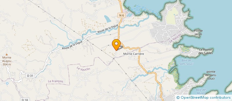 localisation de l'entreprise MONSIEUR STEEVE MARIELLO  LE FRANCOIS