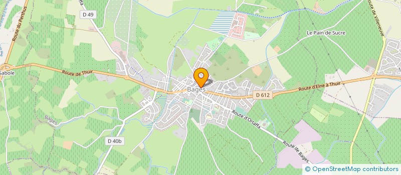 localisation de l'entreprise MONSIEUR STEEVE MARTEL  BAGES