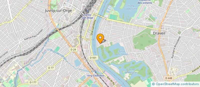 localisation de l'entreprise MONSIEUR STEEVE MERCIER  DRAVEIL