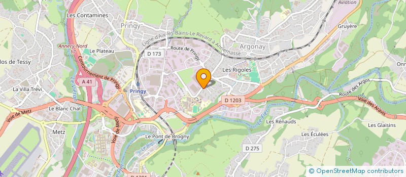 localisation de l'entreprise MONSIEUR STEEVE METZ  ARGONAY