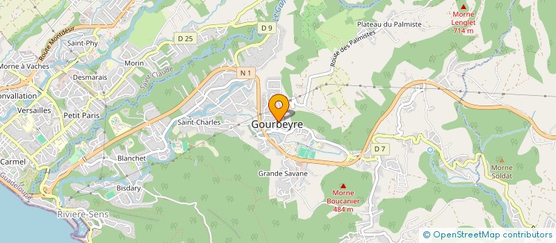 localisation de l'entreprise MONSIEUR STEEVE PRUDENTOS à GOURBEYRE