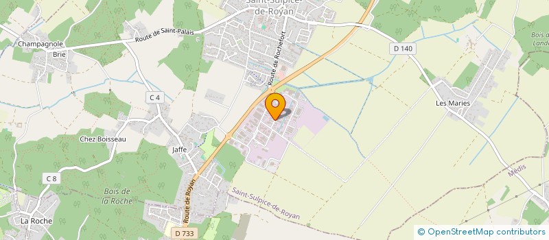 localisation de l'entreprise MONSIEUR STEEVE RAGUIDEAU à SAINT-SULPICE-DE-ROYAN