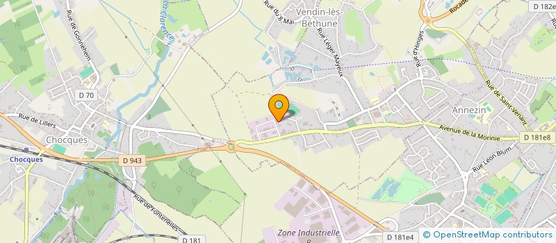 localisation de l'entreprise MONSIEUR STEEVE ROBILLARD  VENDIN-LES-BETHUNE