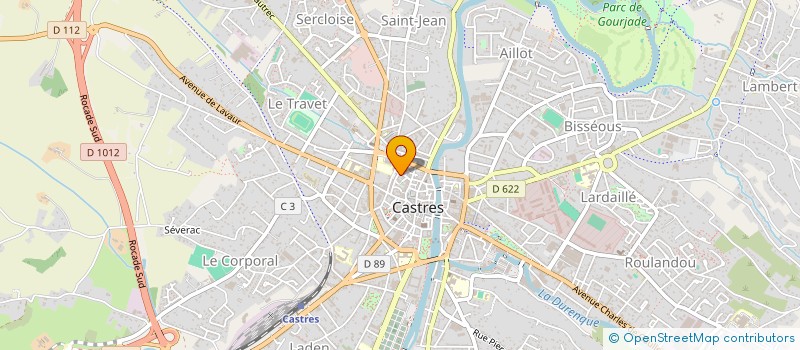 localisation de l'entreprise MONSIEUR STEEVE ROTH  CASTRES