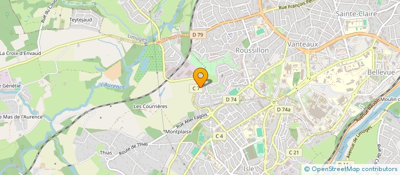 localisation de l'entreprise MONSIEUR STEEVE TAUREL à LIMOGES