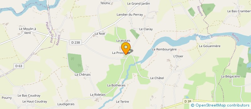 localisation de l'entreprise MONSIEUR STEEVE TESSIER  TREFFENDEL