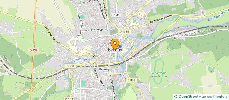 localisation de l'entreprise MONSIEUR STEEVE YVES RENE BONAMY  BERNAY