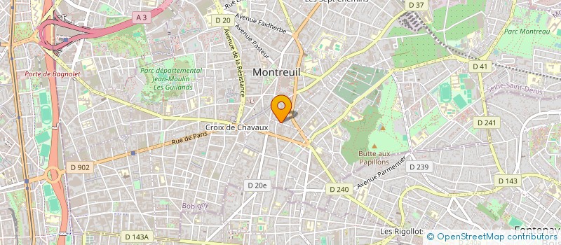 localisation de l'entreprise MONSIEUR STEEVEN ADONAI à MONTREUIL