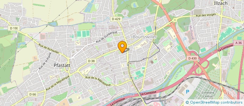 localisation de l'entreprise MONSIEUR STEEVEN BENIN  MULHOUSE