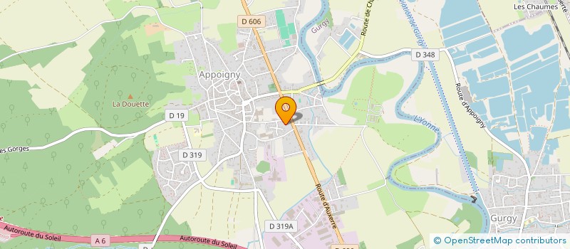 localisation de l'entreprise MONSIEUR STEEVEN HAMADOUCHE  APPOIGNY