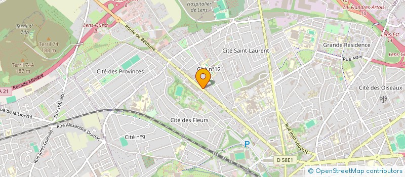 localisation de l'entreprise MONSIEUR STEEVEN JOSEPH à LENS