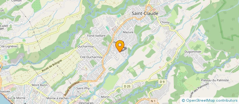 localisation de l'entreprise MONSIEUR STEEVEN PAQUIN à SAINT-CLAUDE