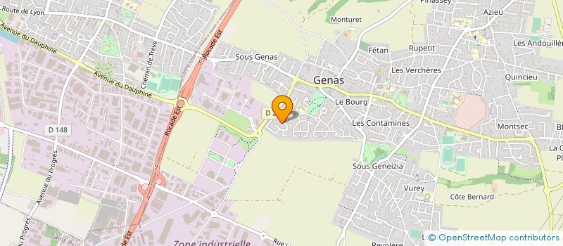 localisation de l'entreprise MONSIEUR STEEVEN SEGARRA  GENAS