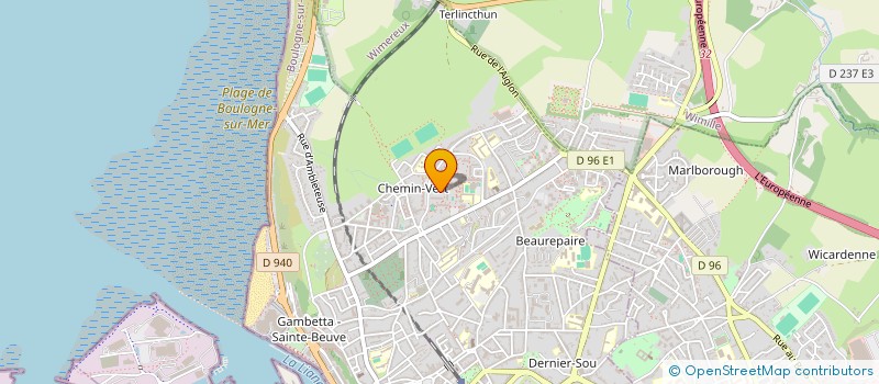 localisation de l'entreprise MONSIEUR STEEVEN SURET  BOULOGNE-SUR-MER