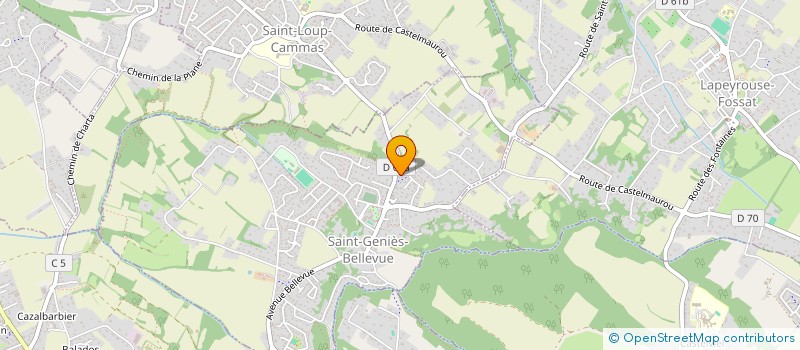 localisation de l'entreprise MONSIEUR STEEVENS FOURNIER  SAINT-GENIES-BELLEVUE