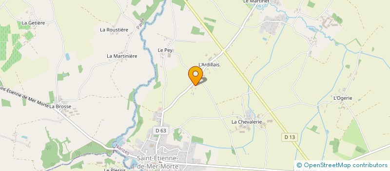 localisation de l'entreprise MONSIEUR STEEVENS PINEL  SAINT-ETIENNE-DE-MER-MORTE