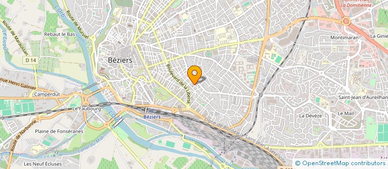 localisation de l'entreprise MONSIEUR STEEVY BLANC  BEZIERS