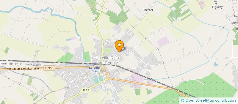 localisation de l'entreprise MONSIEUR STEEVY BRUNET  LA VILLE DIEU DU TEMPLE