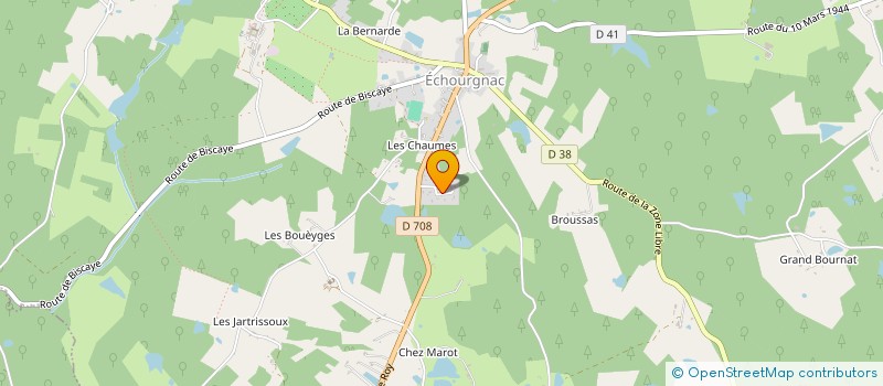 localisation de l'entreprise MONSIEUR STEEVY GOURGEAU  ECHOURGNAC