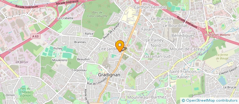 localisation de l'entreprise MONSIEUR STEFAN GEORGIEV  GRADIGNAN