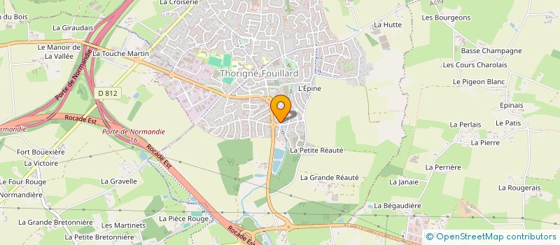 localisation de l'entreprise MONSIEUR STEFAN LACATUS  THORIGNE-FOUILLARD