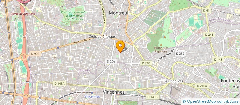 localisation de l'entreprise MONSIEUR STEFAN LACATUS  MONTREUIL