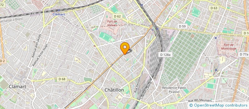 localisation de l'entreprise MONSIEUR STEFAN MARREC  CHATILLON