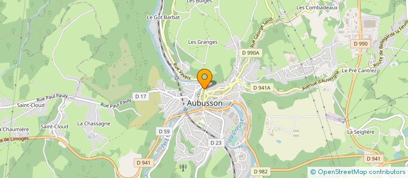 localisation de l'entreprise MONSIEUR STEFAN MORRIS à AUBUSSON