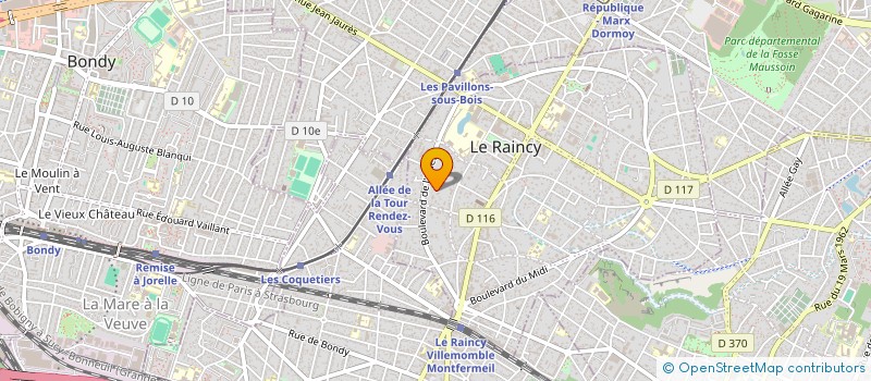 localisation de l'entreprise MONSIEUR STEFAN STOICA à LE RAINCY