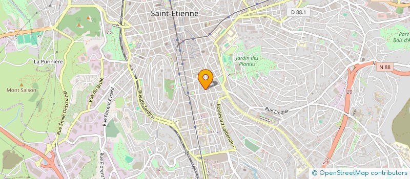 localisation de l'entreprise MONSIEUR STEFAN TODOROV  SAINT-ETIENNE