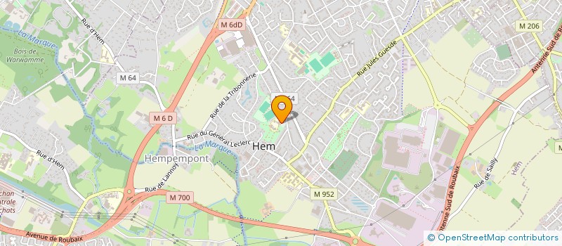 localisation de l'entreprise MONSIEUR STEFAN VANDERBEEKEN  HEM