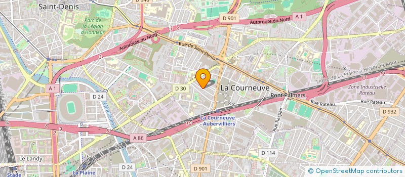 localisation de l'entreprise MONSIEUR STEFANEL CORBEANU à LA COURNEUVE