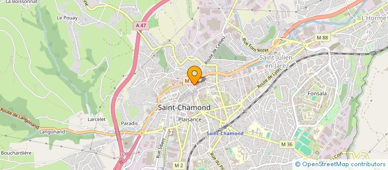 localisation de l'entreprise MONSIEUR STEFANO BAGNASCO à SAINT-CHAMOND