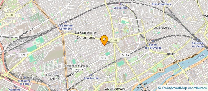 localisation de l'entreprise MONSIEUR STEFANO CATARSI  LA GARENNE-COLOMBES