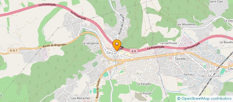 localisation de l'entreprise MONSIEUR STEFANO FRIGIERI  LE LUC