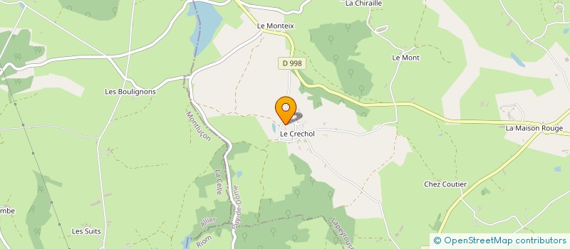 localisation de l'entreprise MONSIEUR STEFANO MARTINETTO  BUXIERES-SOUS-MONTAIGUT