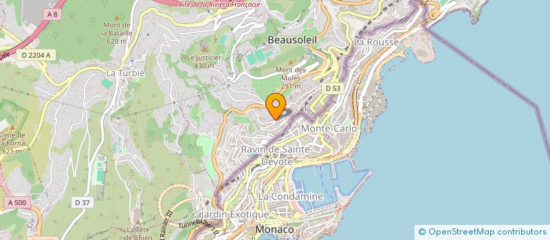 localisation de l'entreprise MONSIEUR STEFANO MILIZIANO à BEAUSOLEIL