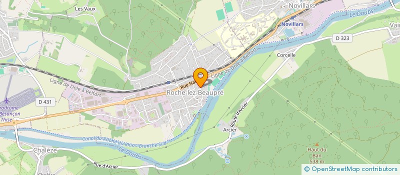 localisation de l'entreprise MONSIEUR STEFANO NOTTOLI  ROCHE-LEZ-BEAUPRE