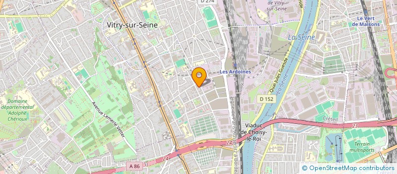 localisation de l'entreprise MONSIEUR STEFANO POMATELLI  VITRY-SUR-SEINE