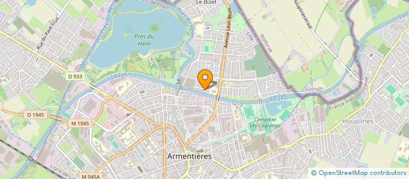 localisation de l'entreprise MONSIEUR STEFANO VERVISCH  ARMENTIERES