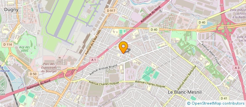 localisation de l'entreprise MONSIEUR STEFANOS SIDEROGLOU à LE BLANC-MESNIL