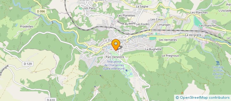 localisation de l'entreprise MONSIEUR STEHANE GUIST'HAU  LA BOURBOULE