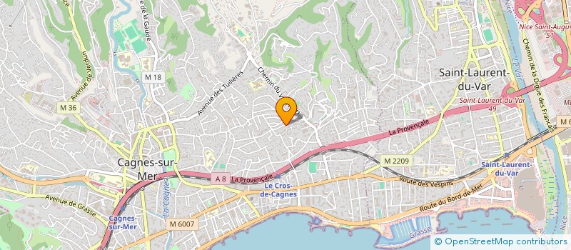 localisation de l'entreprise MONSIEUR STEN ROI à CAGNES-SUR-MER