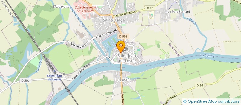 localisation de l'entreprise MONSIEUR STEPHAN BOLOT  SAINT-JEAN-DE-LOSNE