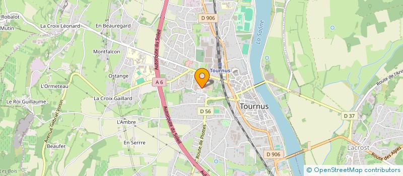 localisation de l'entreprise MONSIEUR STEPHAN BONTEMPS  TOURNUS