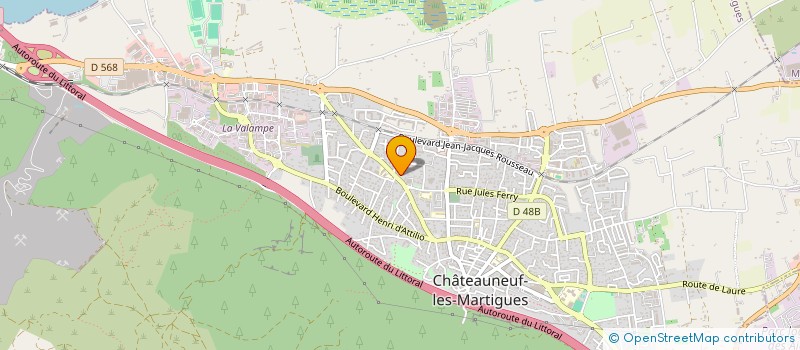 localisation de l'entreprise MONSIEUR STEPHAN BORY à CHATEAUNEUF-LES-MARTIGUES