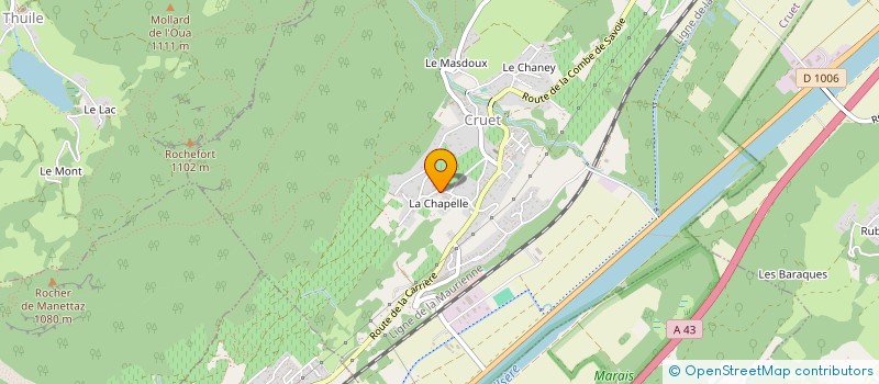 localisation de l'entreprise MONSIEUR STEPHAN BOUREL  CRUET